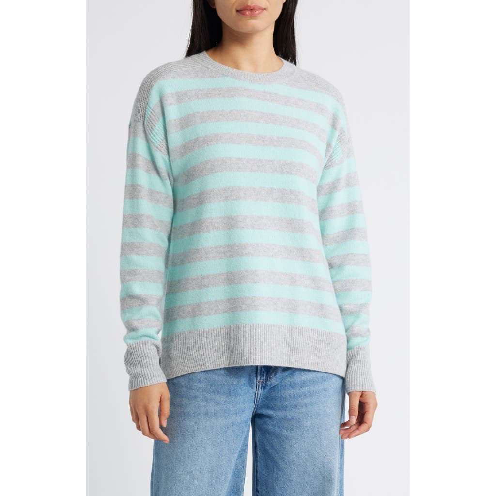 CASLONR CASLON(R) STRIPE CREWNECK SWEATER