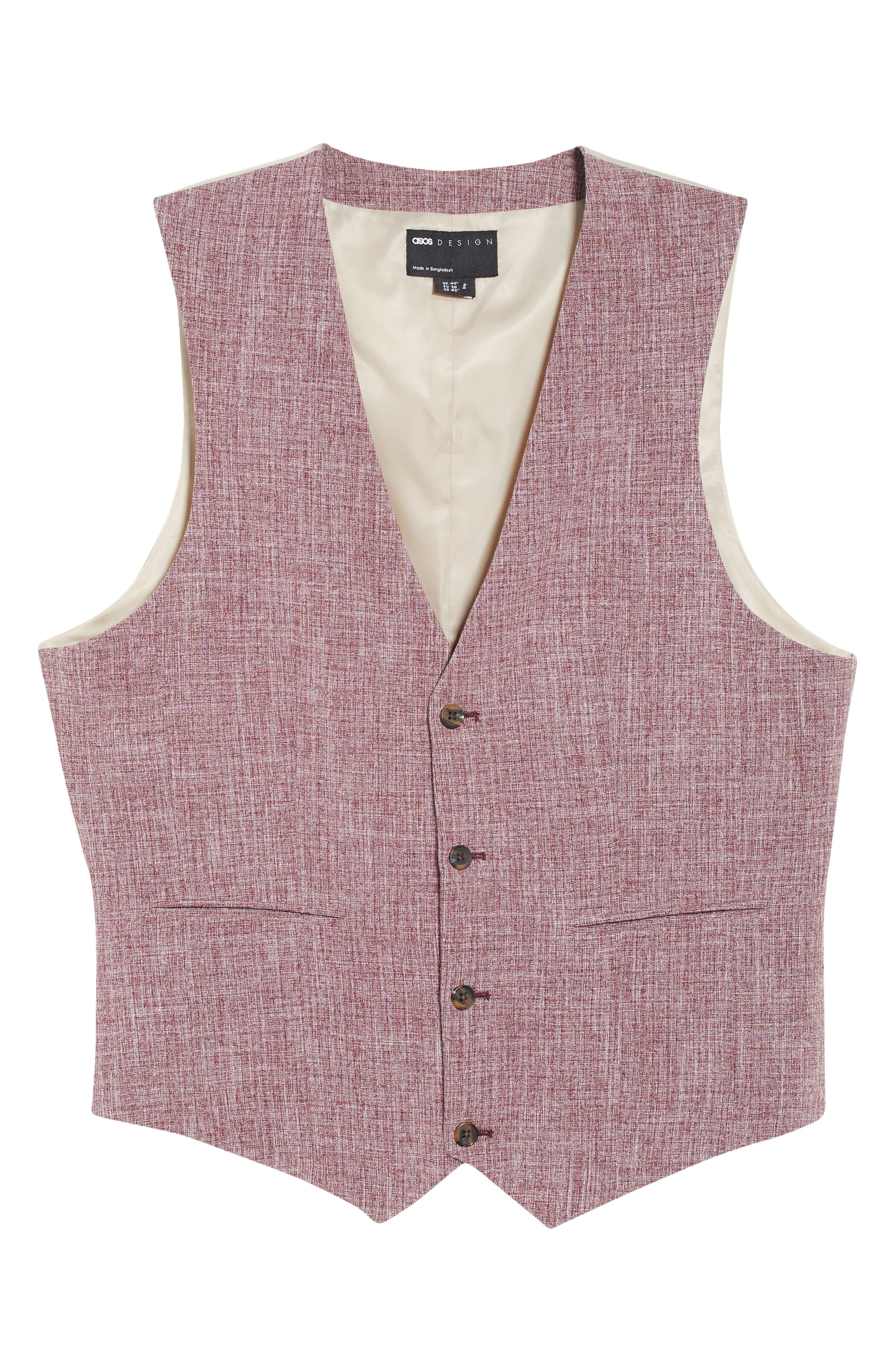 ASOS DESIGN Slim Crosshatch Weave 