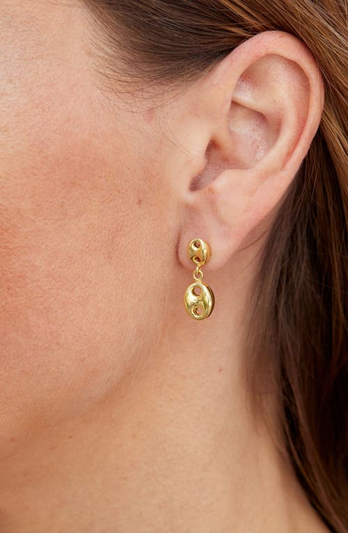 Savvy Cie Jewels Mariner Drop Earrings In Gold