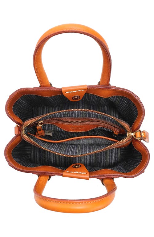Old Trend Dahlia Mini Tote Bag In Cognac