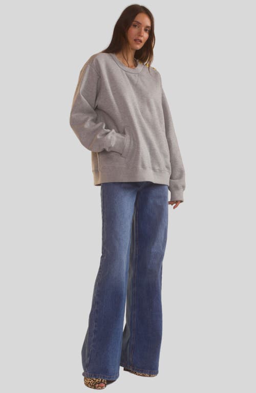 CYNTHIA ROWLEY CYNTHIA ROWLEY SHOULDER BUTTONS SWEATSHIRT