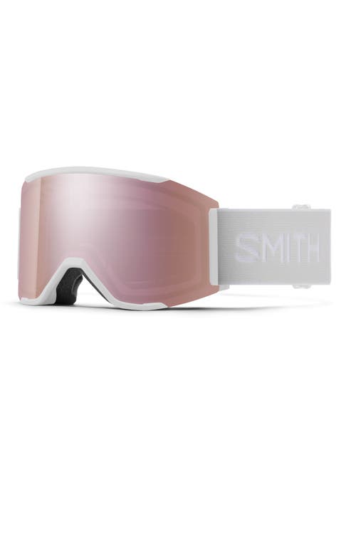 Squad MAG 177mm Snow Goggles in White Vapor /Rose Gold