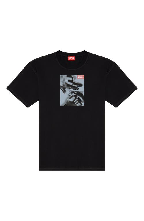 Shop Diesel ® T-boxt-k4 Graphic T-shirt In Black