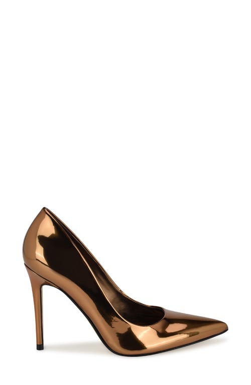 Shop Nine West Fresh Pointed Toe Pump In Bronze