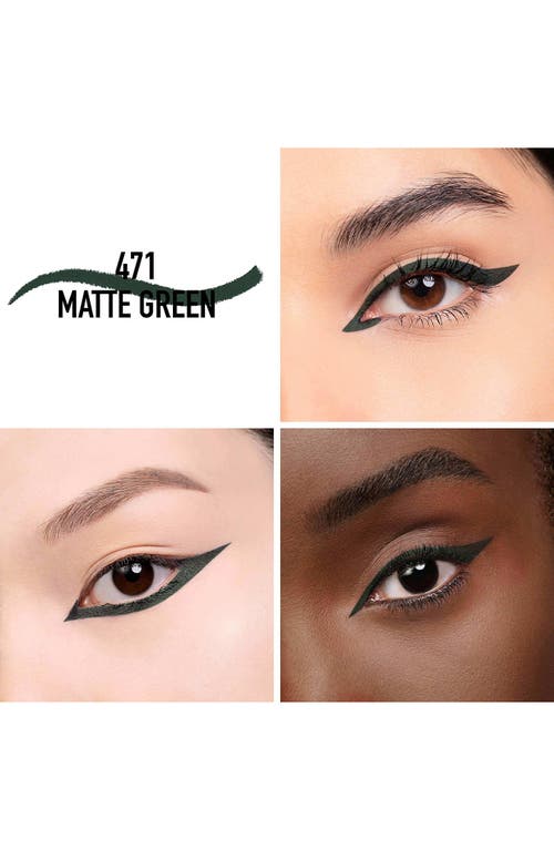 Shop Dior .show Stylo Waterproof Eyeliner In 471 Matte Green