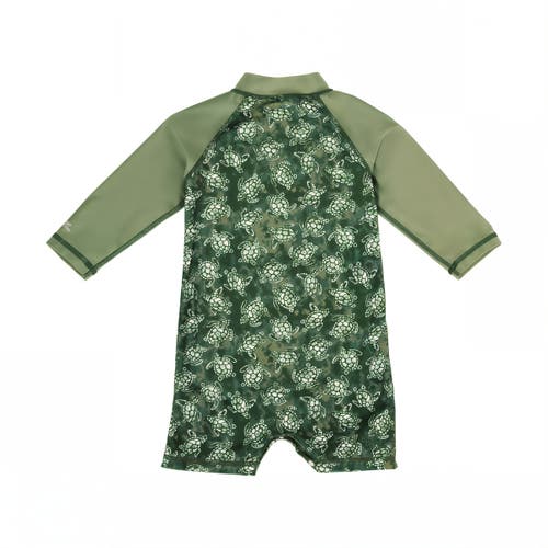 Uv Skinz Long Sleeve Swim Romper In Turtle Cove