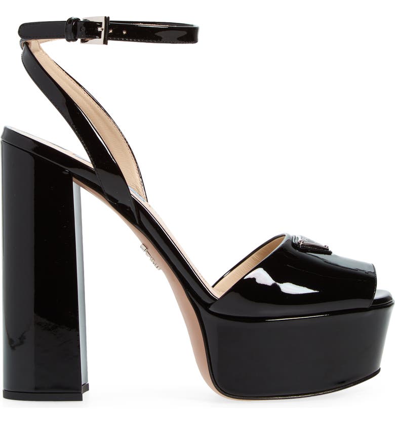 Prada Patent Platform Sandal (Women) | Nordstrom