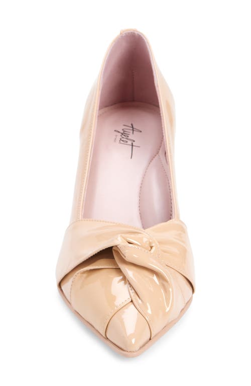 Naot Harlow Pointed Toe Pump In Beige Classic Patent