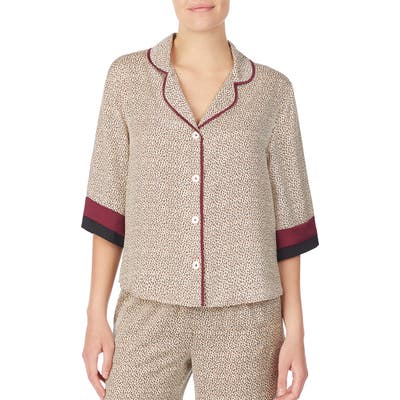 Room Service Pajama Top, Brown (Nordstrom Exclusive)