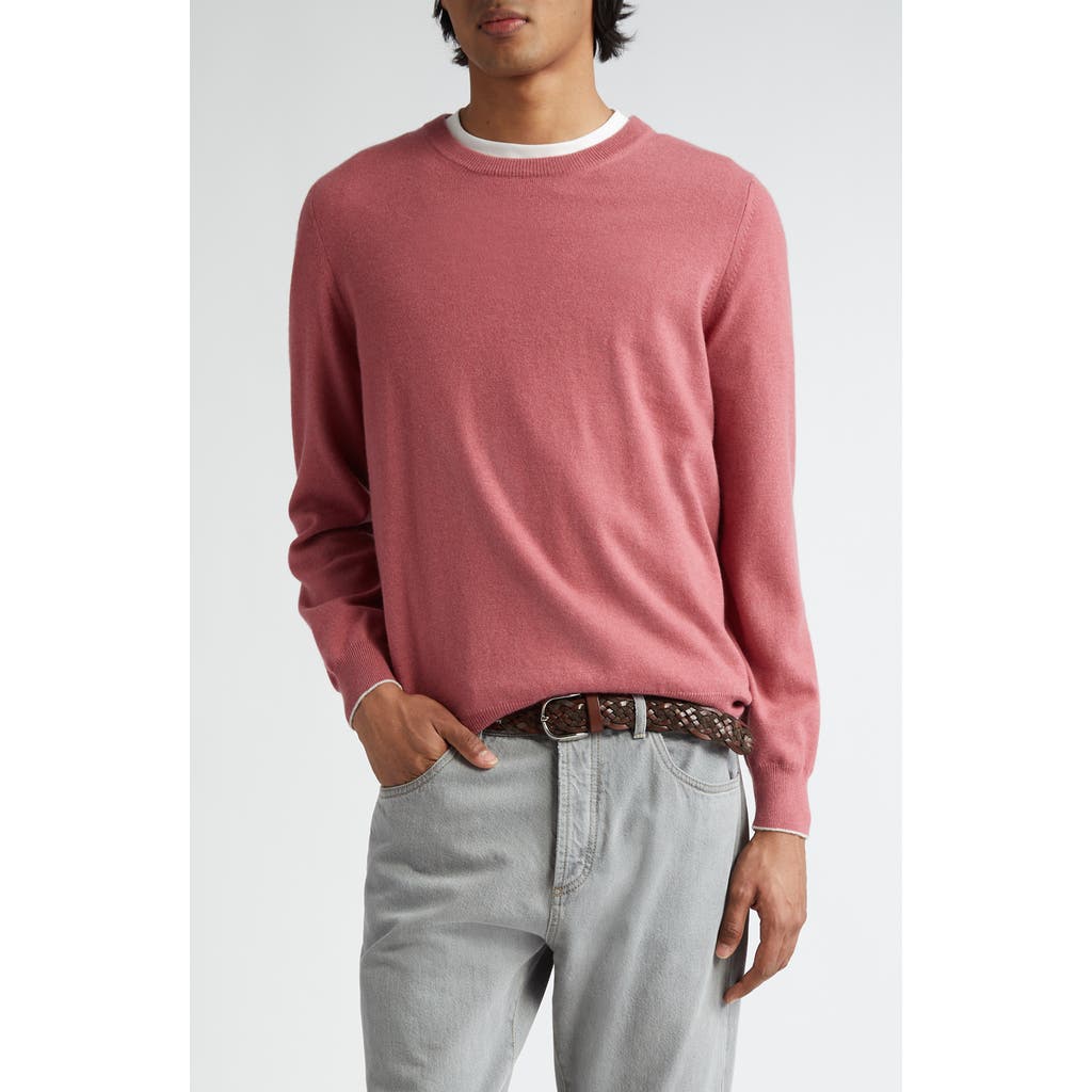 Brunello Cucinelli Cashmere Sweater In Pink