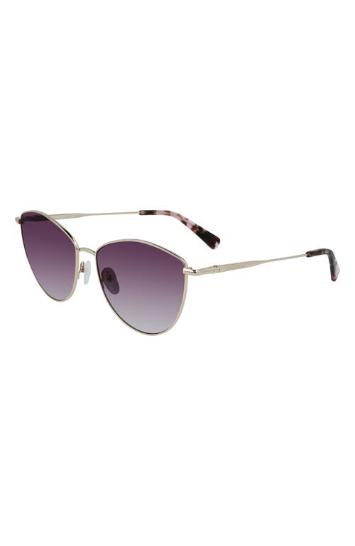 LONGCHAMP LONGCHAMP ROSEAU 58MM CAT EYE SUNGLASSES