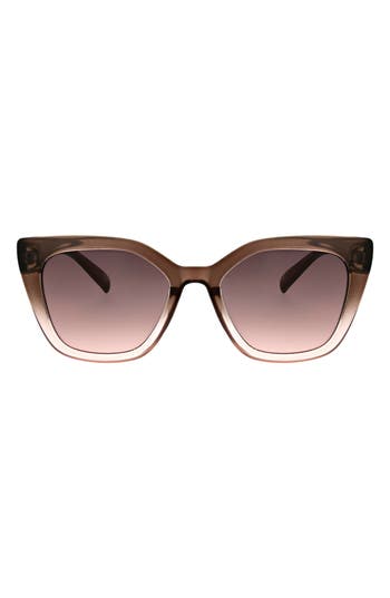 Bcbg 52mm Modern Square Sunglasses In Brown Rose Ombre