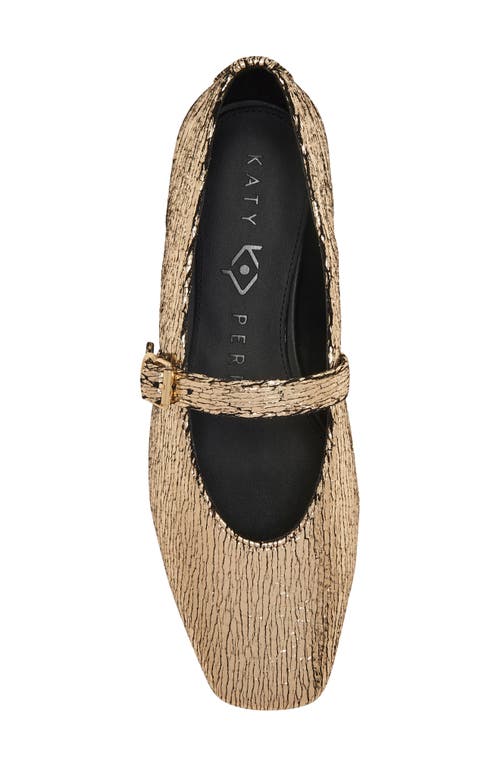 Shop Katy Perry The Evie Mary Jane Flat In Gold