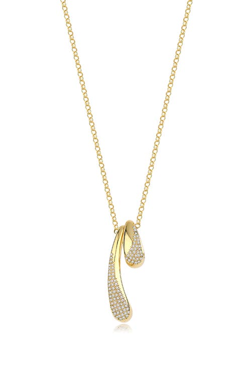 KLOTO KLOTO SNUGGLE DIAMOND DOUBLE PENDANT NECKLACE 