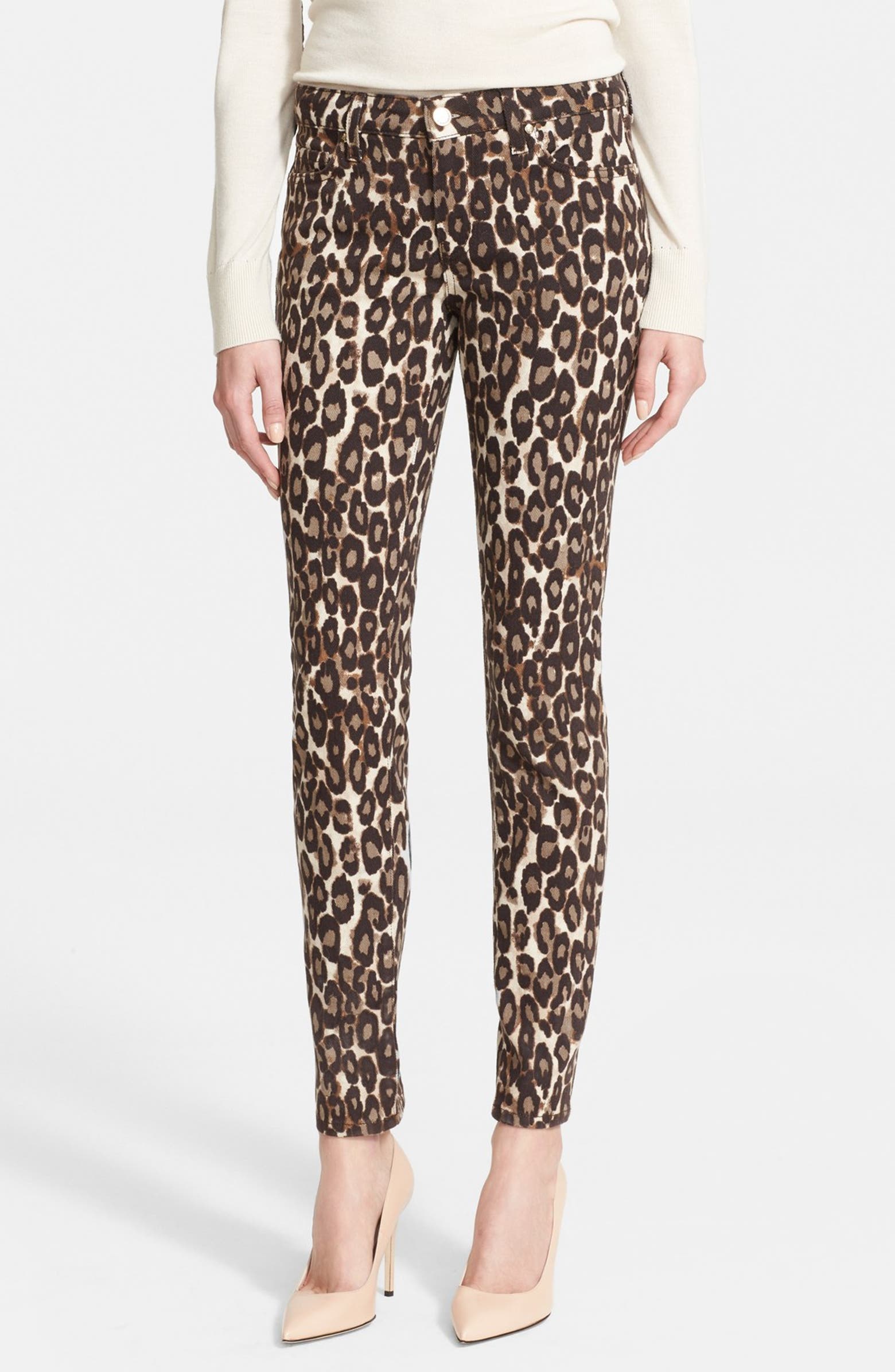 kate spade new york 'broome street' leopard print jeans | Nordstrom