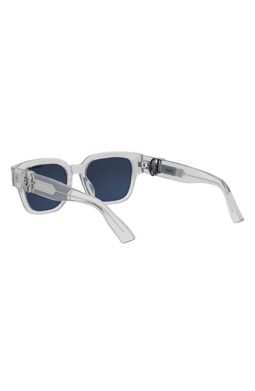 DIOR 'DIOROBLIQUE S1F 53MM SQUARE SUNGLASSES