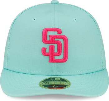 San Diego Padres 2T SATIN CLASSIC Navy-Tan Fitted Hat
