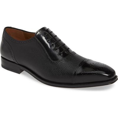 Mezlan Murino Medallion Toe Oxford- Black