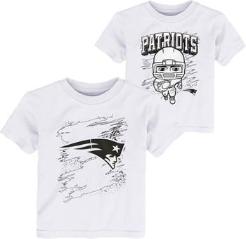 Outerstuff Toddler White New England Patriots Coloring Activity Two-Pack  T-Shirt Set