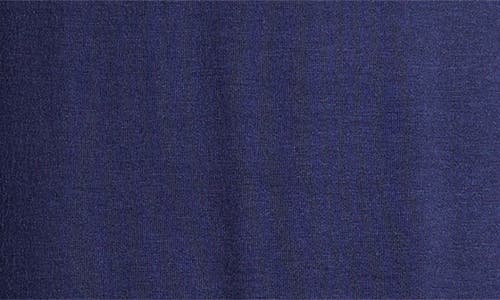 24seven Comfort Apparel Handkerchief Hem Jersey Midi Skirt In Navy
