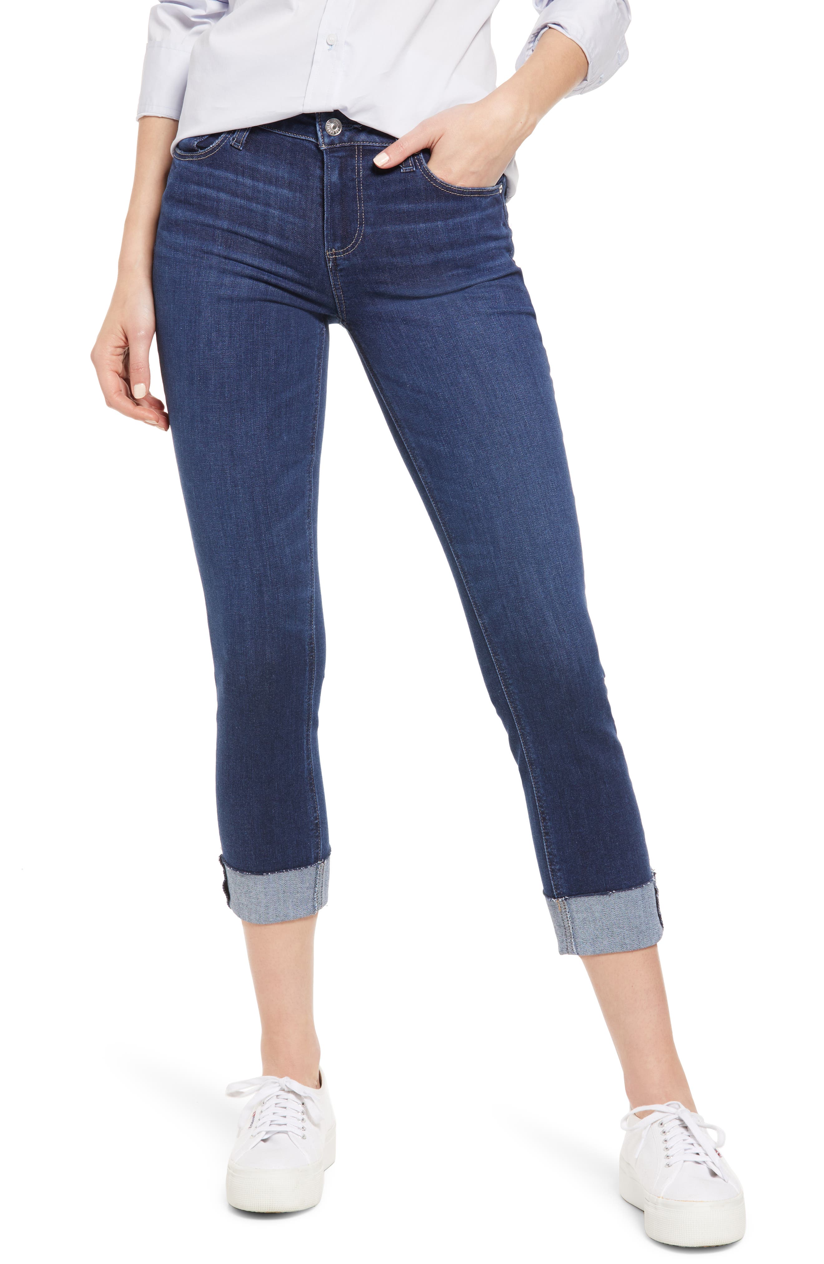 PAIGE Skyline Skinny Crop Jeans | Nordstrom