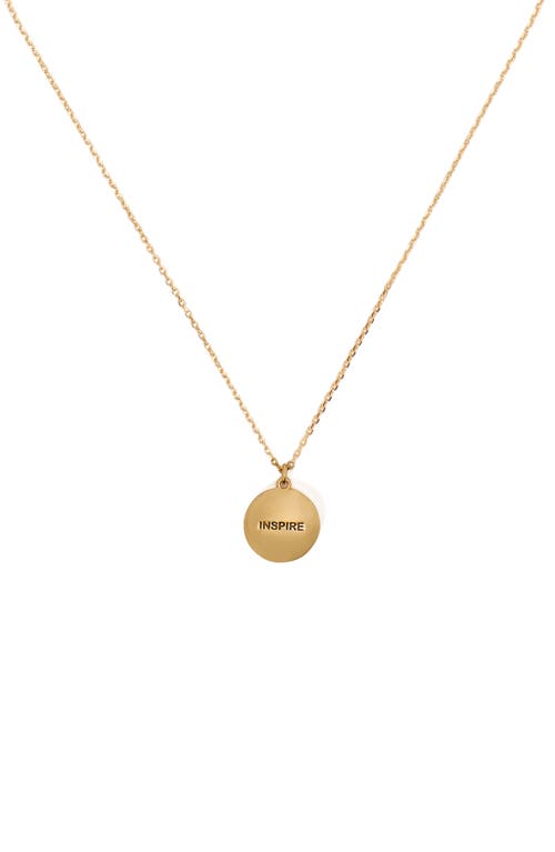 Kate Spade New York Clear Honesty Medallion Necklace In Clear.