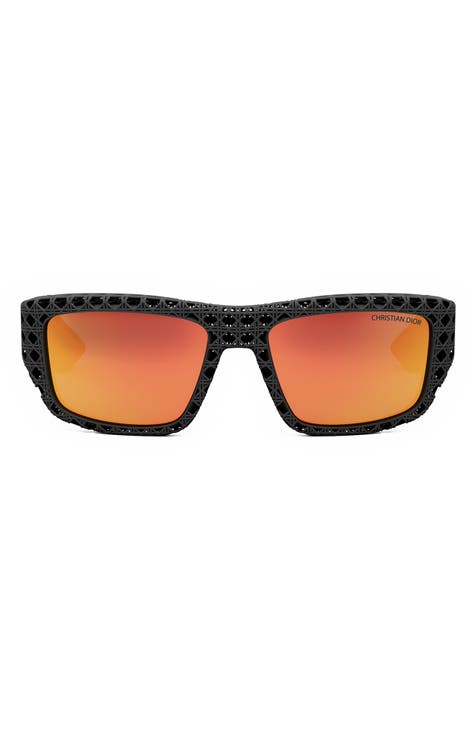 'Dior3D S1I 57mm Mirrored Square Sunglasses