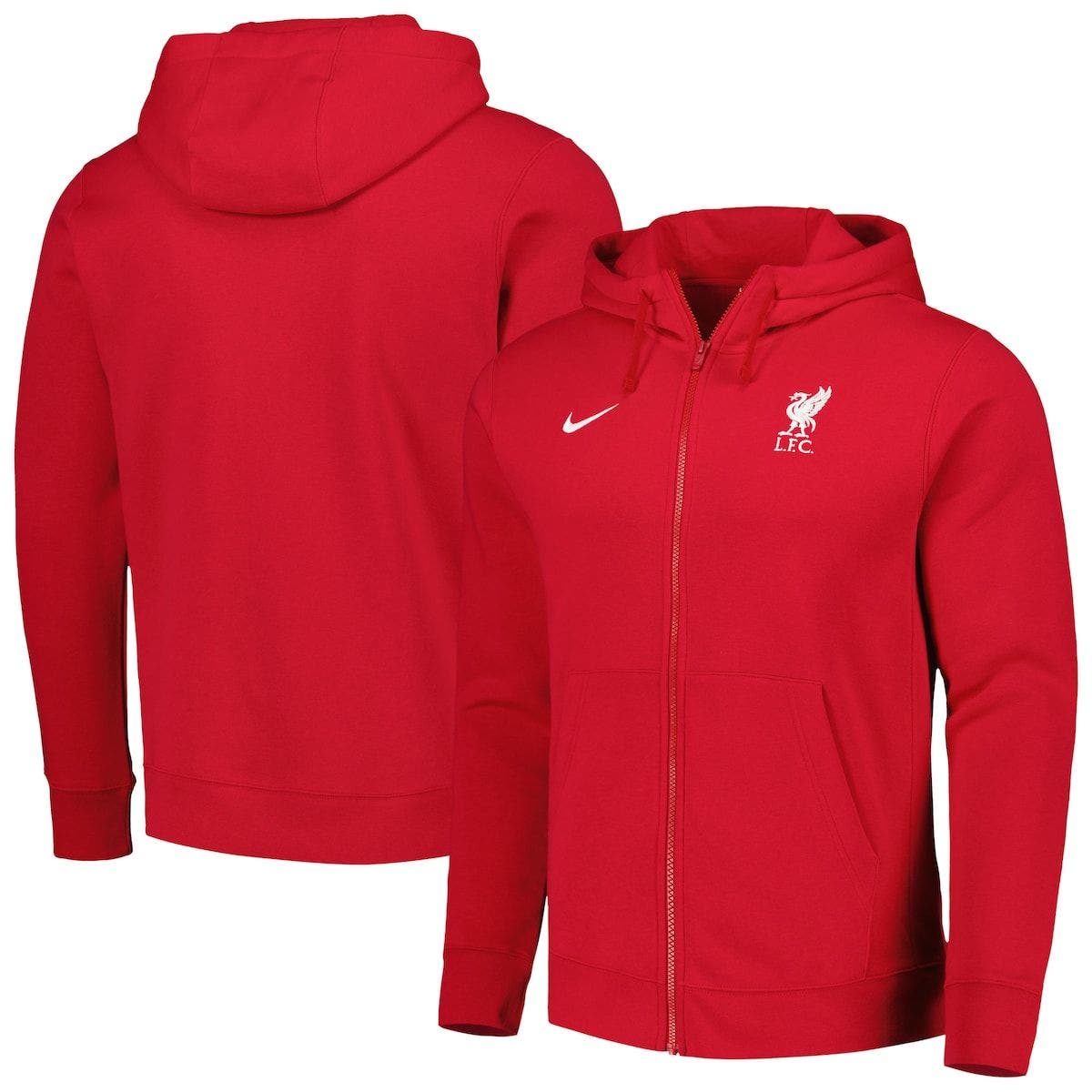 Nike Men's Nike Red Liverpool Club Fleece Full-Zip Hoodie | Nordstrom