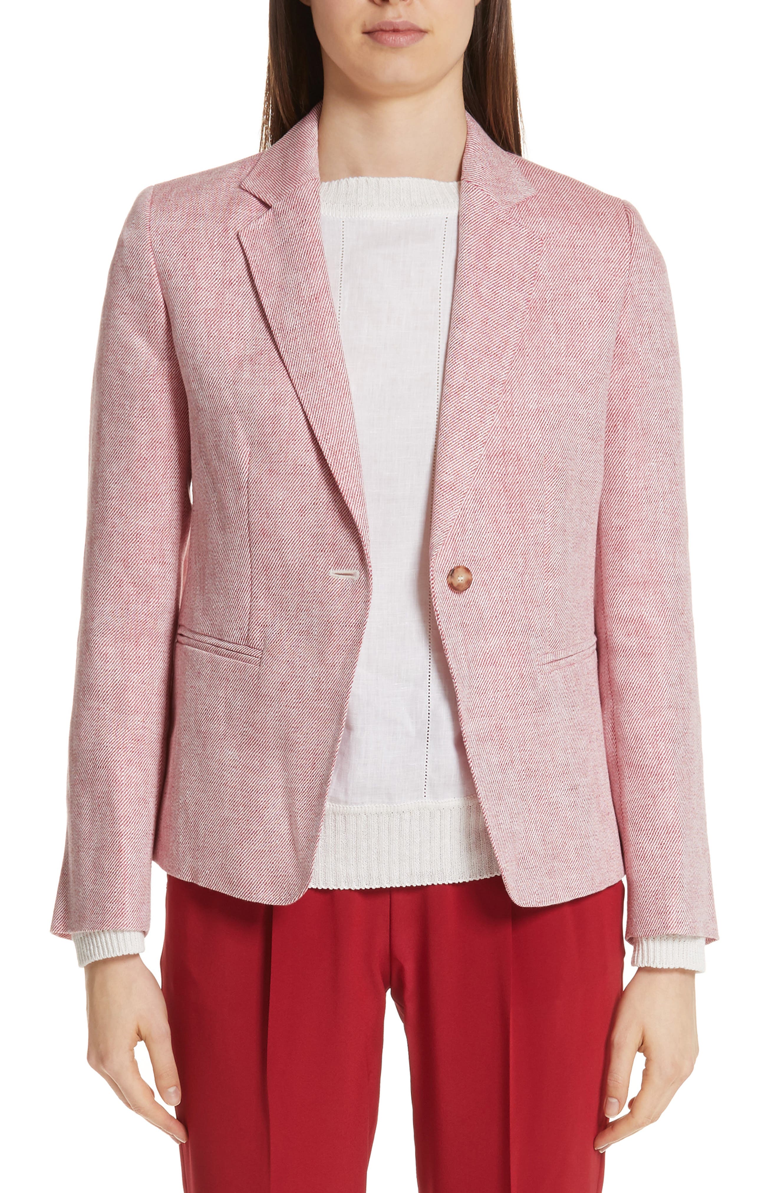 Max Mara Harley Linen Jacket Nordstrom - 