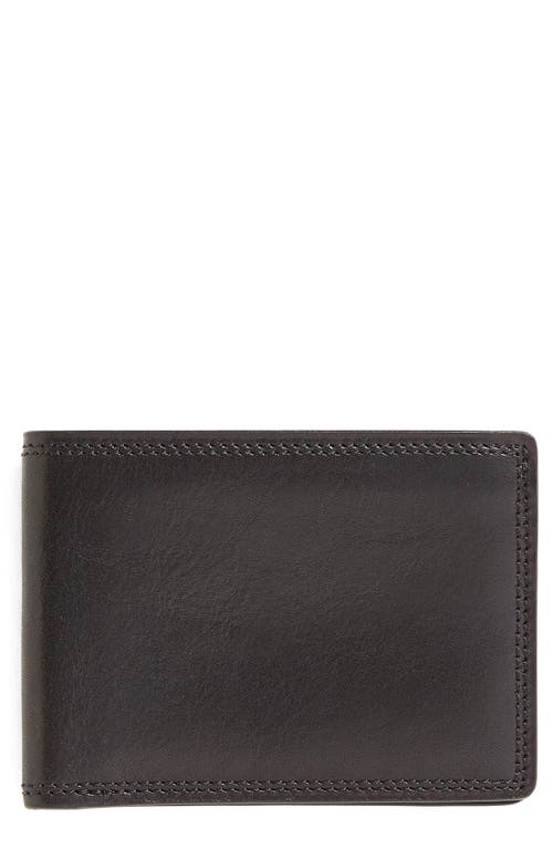 Bosca Leather Bifold Wallet in Black