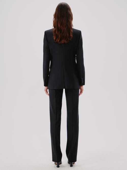 Another Tomorrow Single Button Jacket In Black