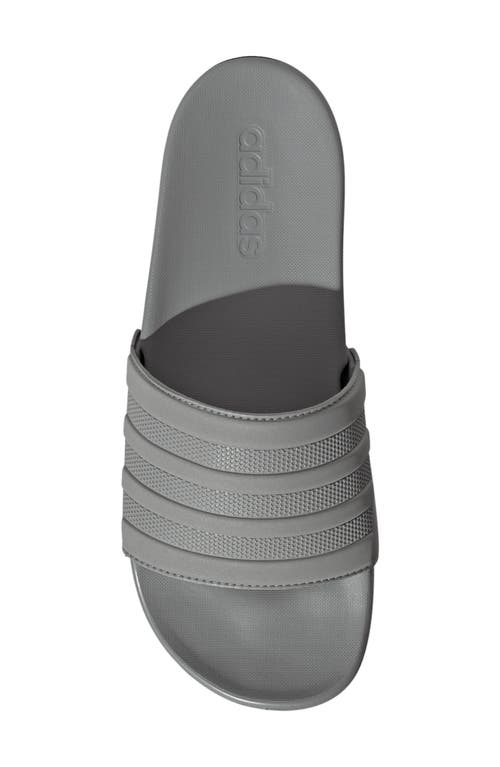 Shop Adidas Originals Adidas Adilette Slide Sandal In Grey/grey/grey