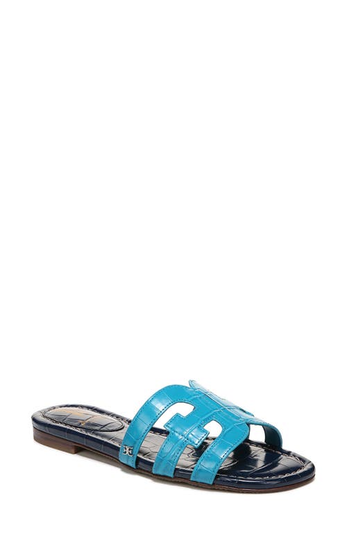 Shop Sam Edelman Bay Cutout Slide Sandal In Milos Blue/hudson Navy