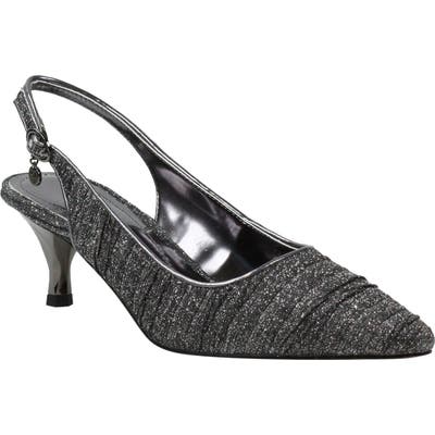 J. Renee Battista Glitter Slingback Pump B - Metallic