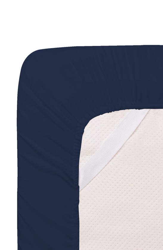 Luxury Home Brushed Microfiber Sheet Set In Navy
