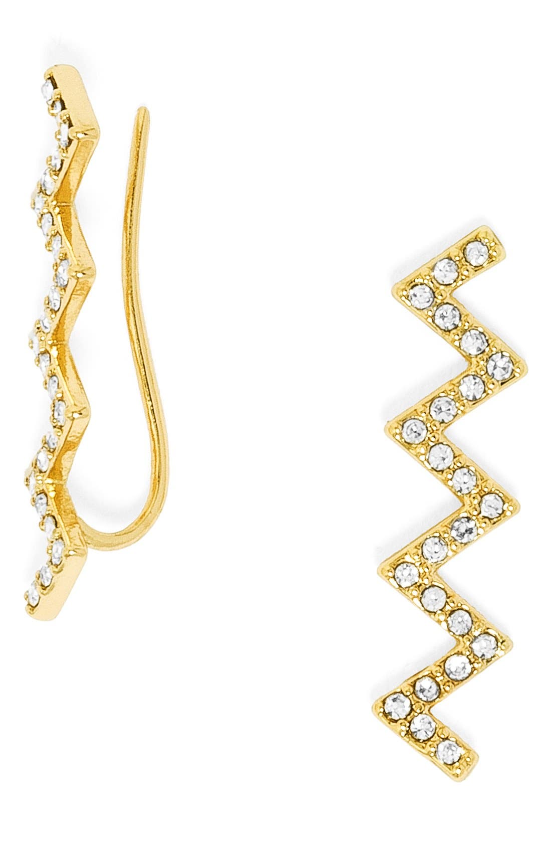 BaubleBar 'Ice' Zigzag Ear Crawlers Nordstrom