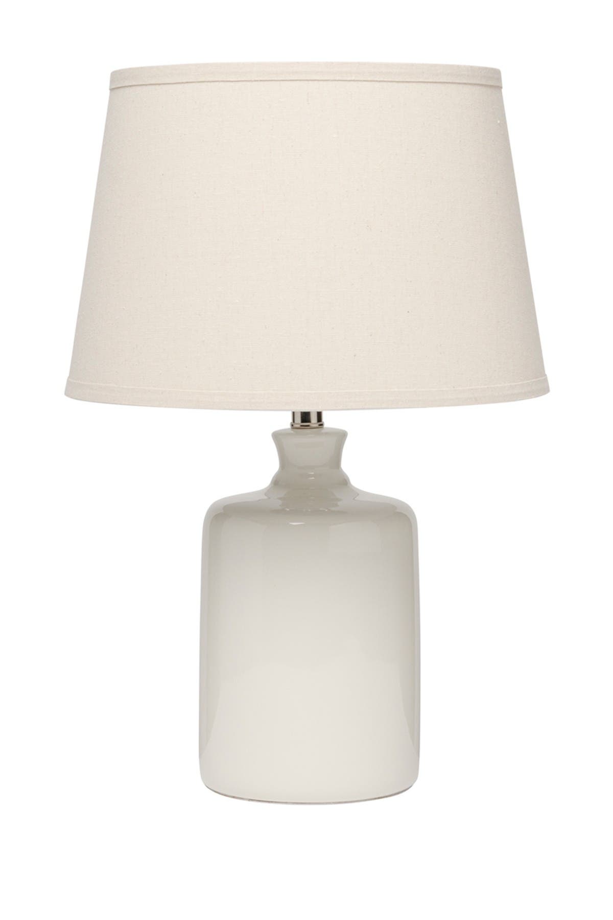 Shine Studio Cream Tapered Shade Milk Jug Table Lamp In White ModeSens