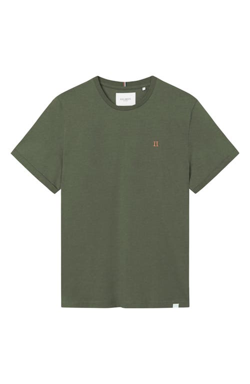 Les Deux Nørregaard T-Shirt in 522730-Olive Night/Orange