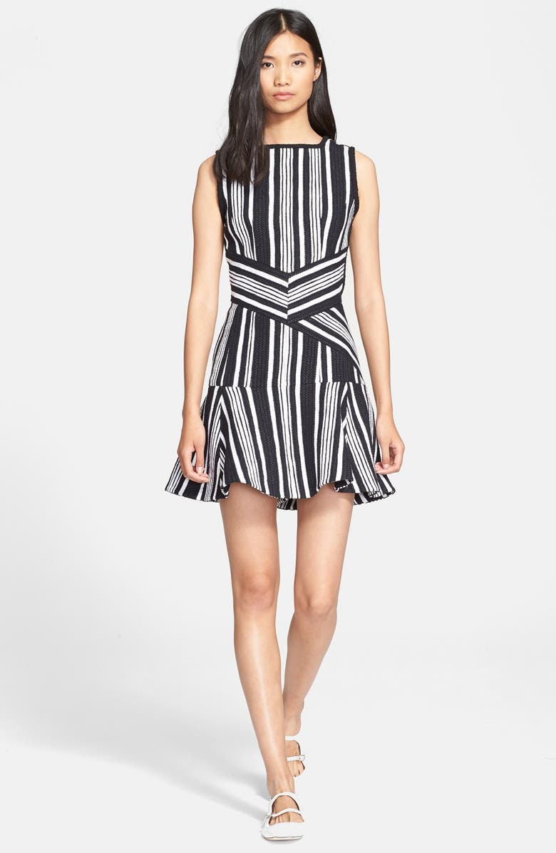 Carven Stripe Fancy Tweed Dress | Nordstrom