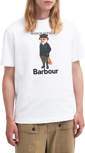 着丈73cmMaison Kitsuné x BarbourのコットンTシャツ。 - Tシャツ ...