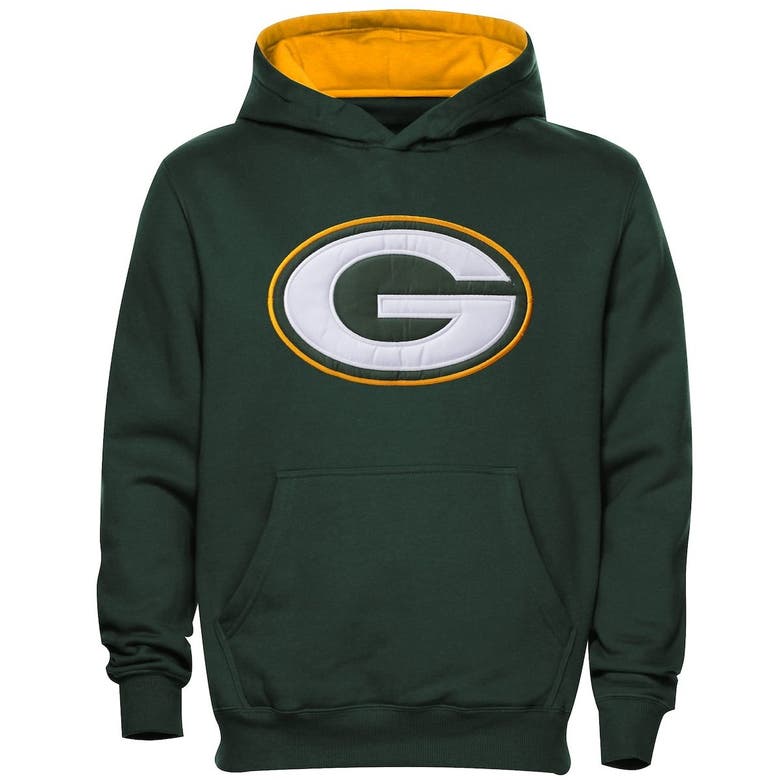 Green Bay Packers Toddler Fan Gear Primary Logo Pullover Hoodie - Green