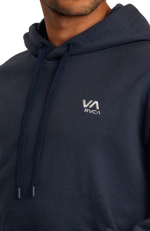 Shop Rvca Essential Pullover Hoodie In Indigo