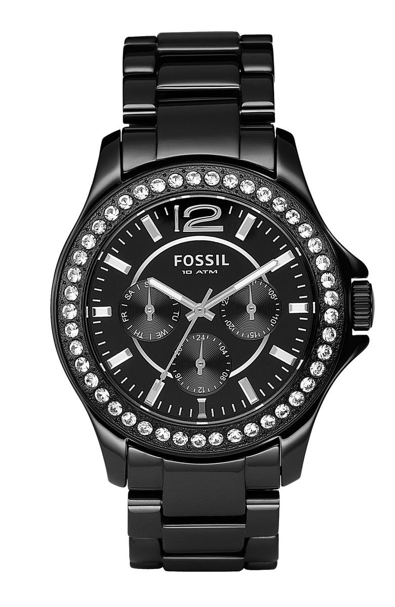 Fossil 'Riley' Ceramic Bracelet Watch, 38mm | Nordstrom