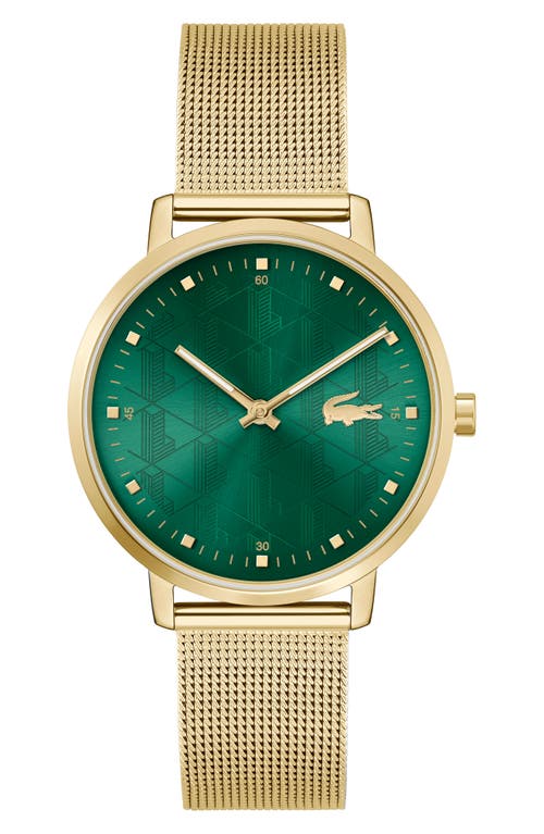 Lacoste Crocorigin Mesh Bracelet Watch, 35mm in Green at Nordstrom