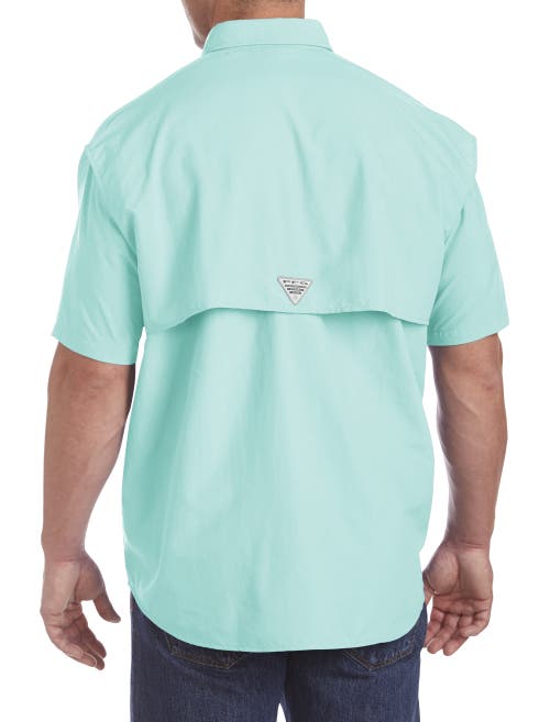 Shop Columbia Big & Tall Pfg Bahama Ii Short-sleeve Sport Shirt In Gulf Stream