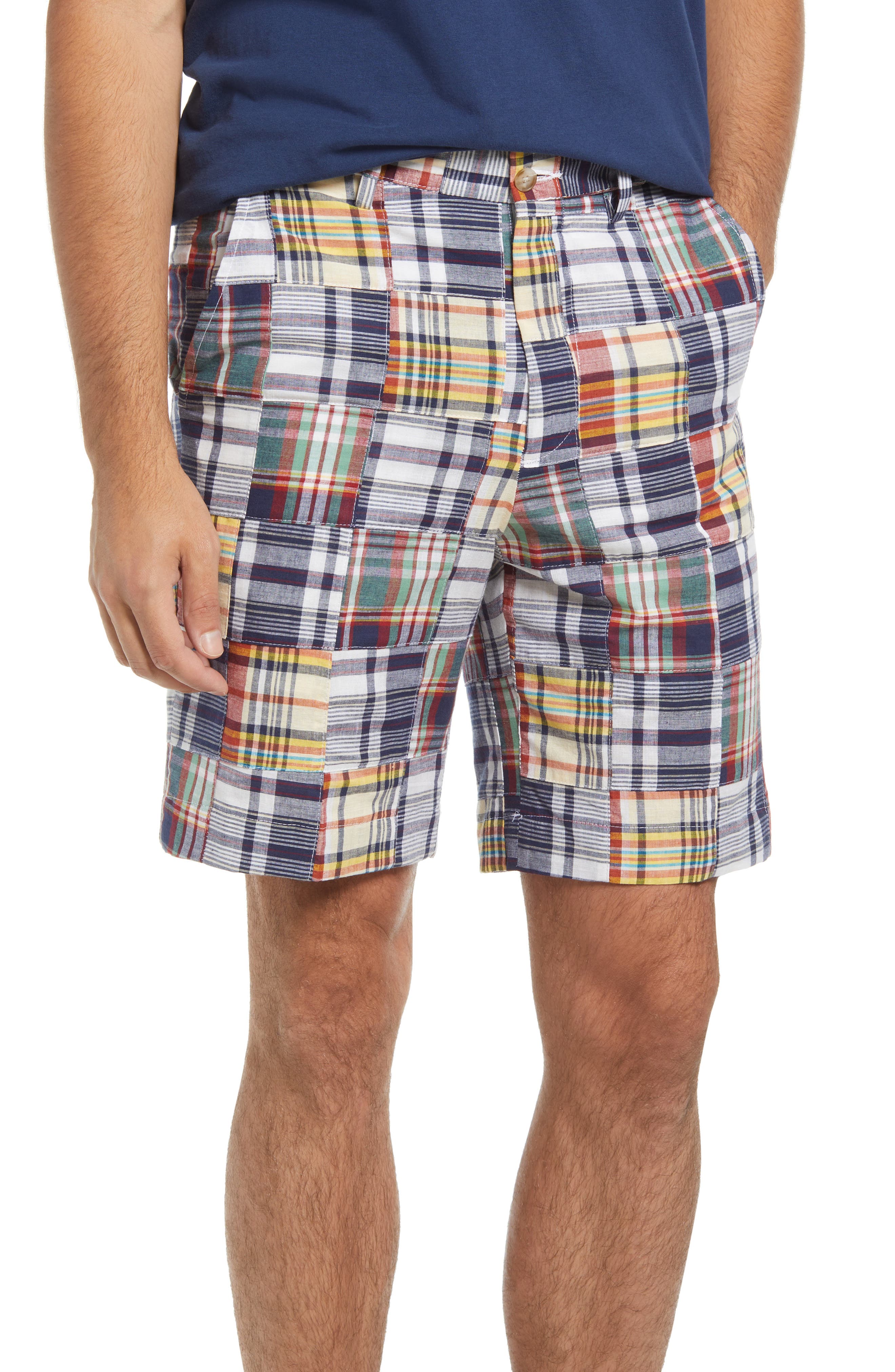 Berle Patchwork Madras Flat Front 