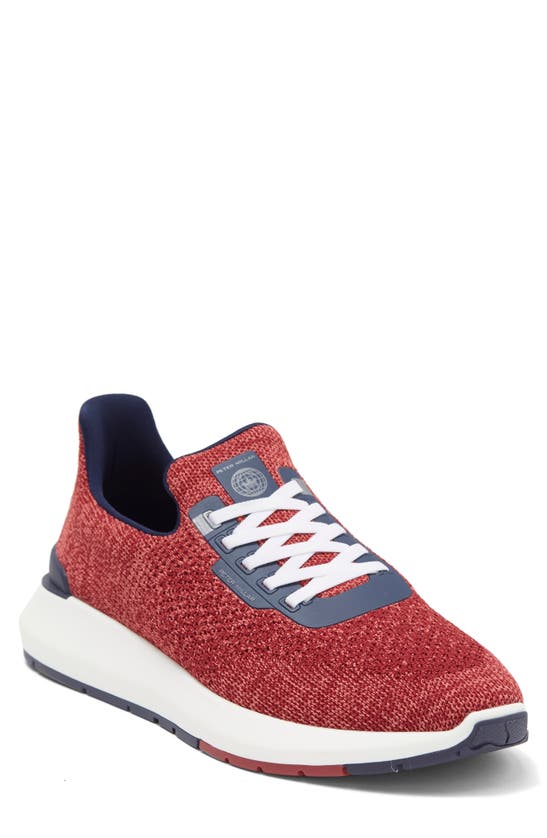 Peter Millar Hyperlight Apollo Knit Sneaker In Cape Red | ModeSens