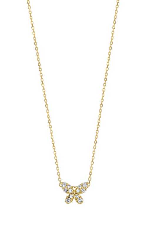 Bony Levy Icon Diamond Butterfly Pendant Necklace In 18k Yellow Gold