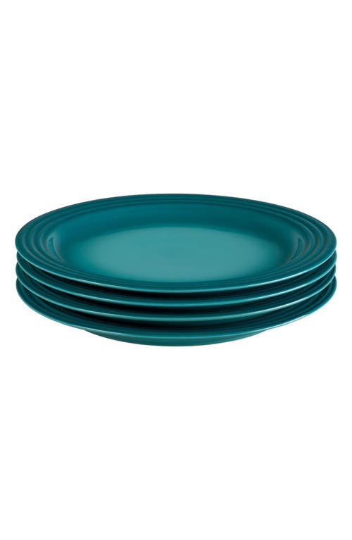 Le Creuset Set of 4 10 1/2-Inch Dinner Plates in Caribbean at Nordstrom
