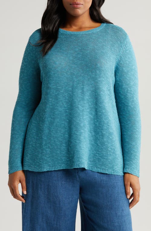 Eileen Fisher Crewneck Organic Linen & Cotton Sweater at Nordstrom,